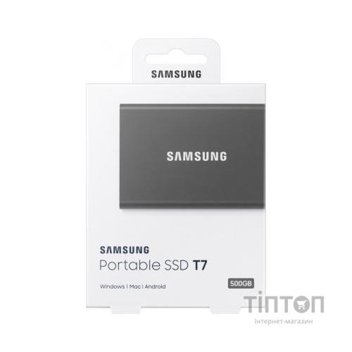 Накопичувач SSD USB 3.2 500GB T7 Samsung (MU-PC500T/WW)