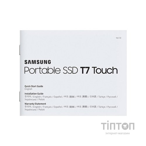 Накопичувач SSD USB 3.2 500GB T7 Touch Samsung (MU-PC500K/WW)