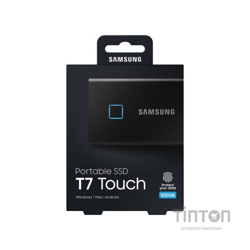 Накопичувач SSD USB 3.2 500GB T7 Touch Samsung (MU-PC500K/WW)