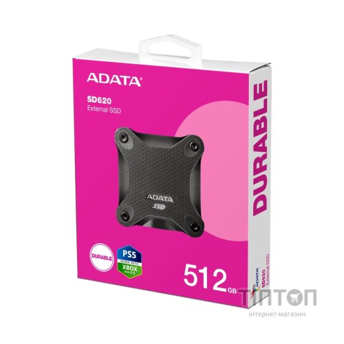 Накопичувач SSD USB 3.2 512GB SD620 ADATA (SD620-512GCBK)