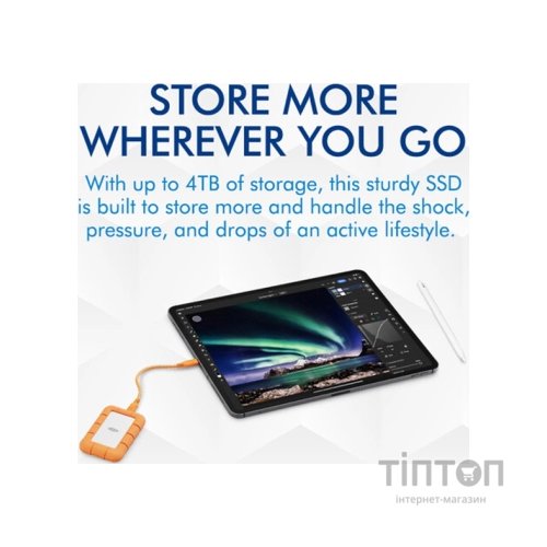 Накопичувач SSD USB Type-C 1TB Rugged Mini LaCie (STMF1000400)