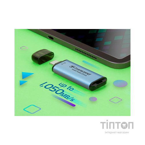 Накопичувач SSD USB Type-C 2TB ESD300 Transcend (TS2TESD300C)