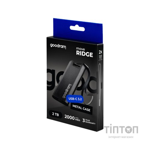 Накопичувач SSD USB Type-C 2TB Move Ridge Goodram (SSDR-GMRE-02T-K0)