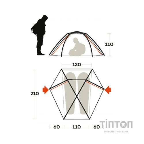 Намет Ferrino Force 2 Olive Green (928940)