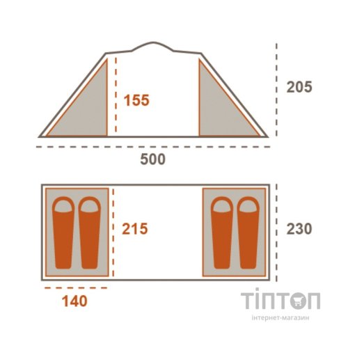 Намет Grand Canyon Atlanta 4 Mojave Desert (330031)