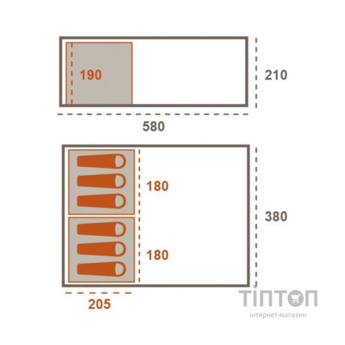 Намет Grand Canyon Dolomiti 6 Mojave Desert (330034)