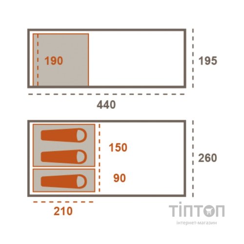 Намет Grand Canyon Helena 3 Mojave Desert (330030)