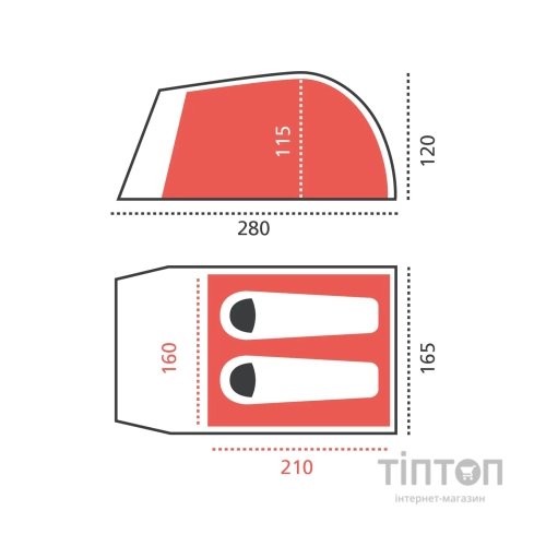 Намет Grand Canyon Topeka 2 Capulet Olive (330005)