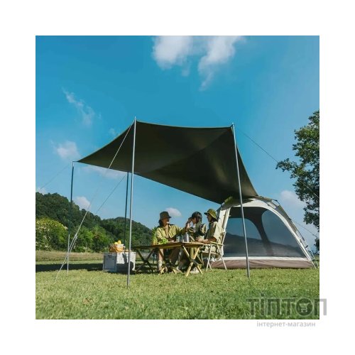 Намет Naturehike чотиримісний із тентом автоматичний Ango CNK2550WS010, коричневий (6927595789094)