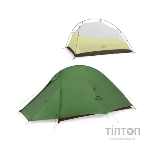 Намет Naturehike надлегкий двомісний Cloud Up Pro CNK2350WS020, темно-зелений (6927595798737)