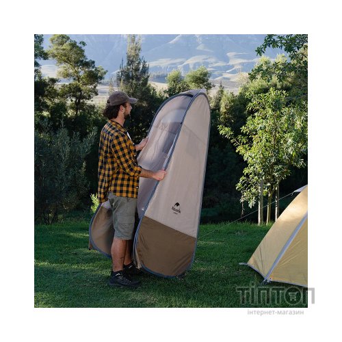 Намет Naturehike NH17Z002-P Душ/Туалет Коричневий (6927595795934)