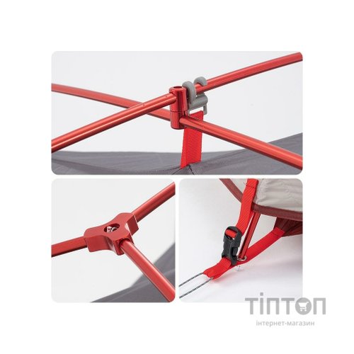 Намет Naturehike Star-River 2 Updated NH17T012-T 20D Grey/Red (6927595716489)