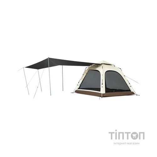 Намет Naturehike тримісний автоматичний із тентом Ango CNK2550WS01 L, коричневий (6975641887799)