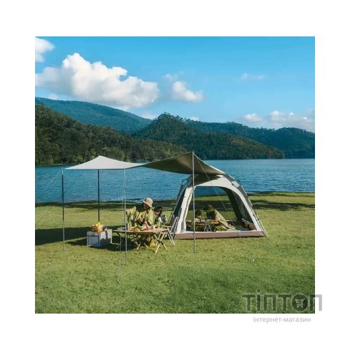 Намет Naturehike тримісний автоматичний із тентом Ango CNK2550WS01 L, коричневий (6975641887799)