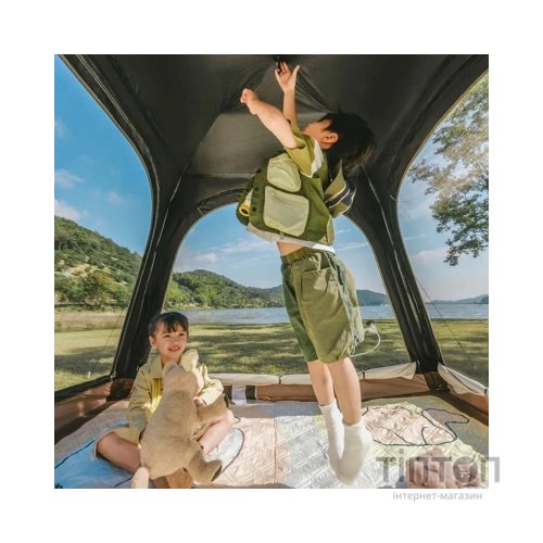 Намет Naturehike тримісний автоматичний із тентом Ango CNK2550WS01 S, коричневий (6927595785560)