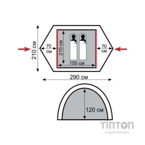 Намет Tramp Nishe 2 v2 (UTRT-053)