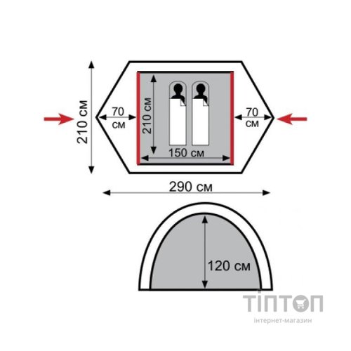 Намет Tramp Nishe 2 v2 (UTRT-053)