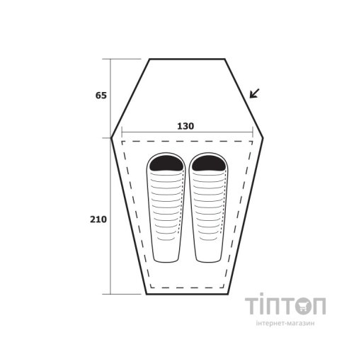 Намет Trimm Delta-D lime green (001.009.0077)