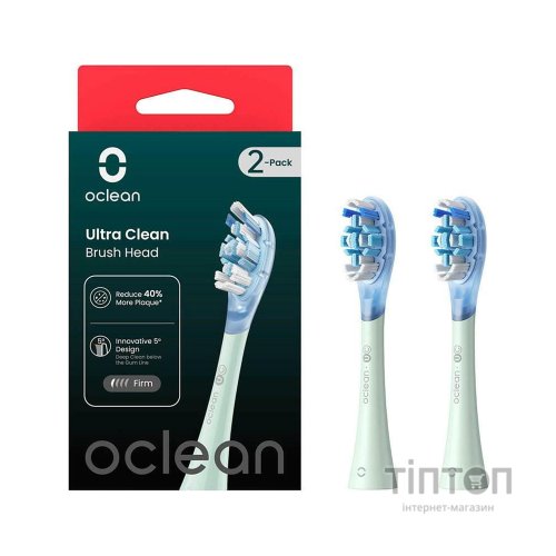 Насадка для зубної щітки Oclean UG01 G02 Ultra Gum Care Brush Green (2 шт) (6970810553536)