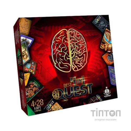 Настільна гра Danko Toys Best Quest 4 in 1, українська (BQ-02-01U)