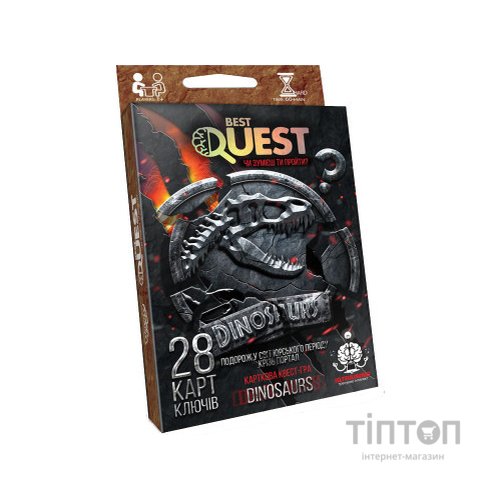Настільна гра Danko Toys Best Quest Динозаври, українська (BQ-01-04U)