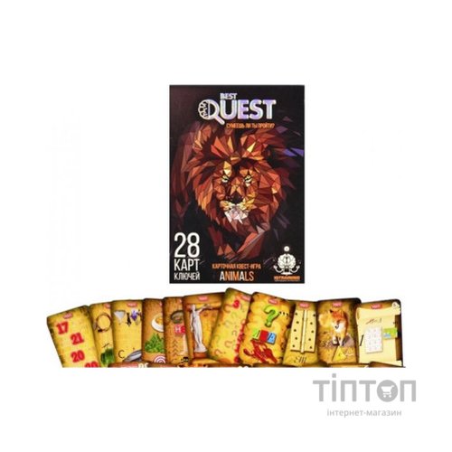 Настільна гра Danko Toys Best Quest Тварини, російська (BQ-01-02)