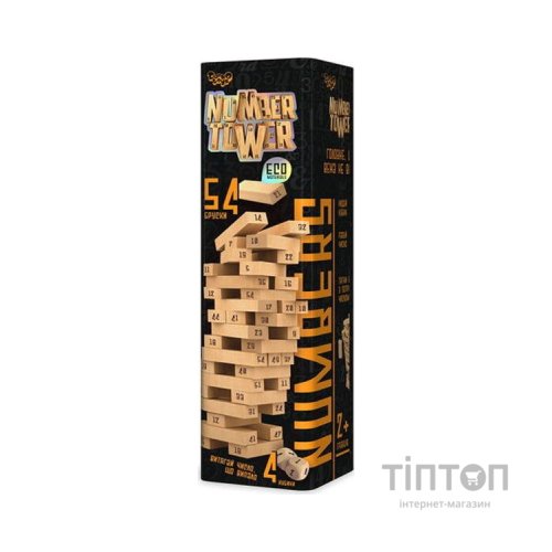 Настільна гра Danko Toys Джанга Number Tower, українська (NT-01U)
