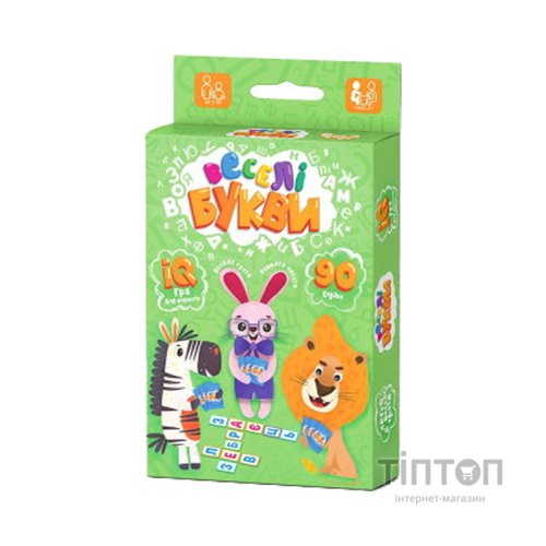 Настільна гра Danko Toys Веселі літери, українська (G-VB-01U)