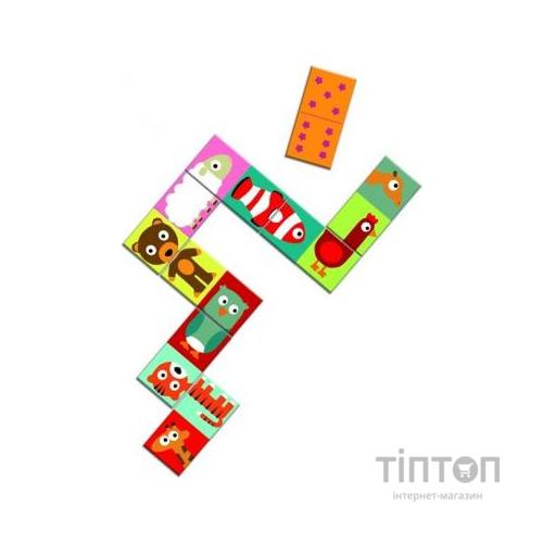 Настільна гра DJECO доміно Склади тварина (DJ08165) карткові, від 3 років, від 2 до 4