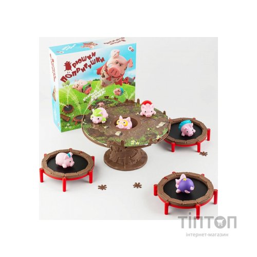 Настільна гра Fun Games Shop Хрюшки - Попригушки (Pigs on Trampolines) (укр.) (FGS63)