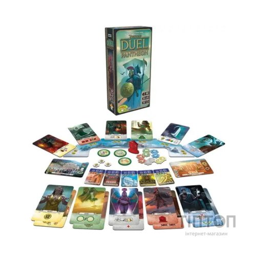 Настільна гра Ігромаг 7 Чудес: Дуель. Пантеон (7 Wonders Duel: Pantheon) українська (ВР_7ДП)