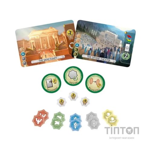 Настільна гра Ігромаг 7 Чудес: Дуель. Пантеон (7 Wonders Duel: Pantheon) українська (ВР_7ДП)