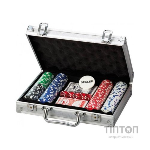 Настільна гра Johnshen Sports Набір покерний 200 фішок по 11,5 г (алюмінієвий кейс) (59204)