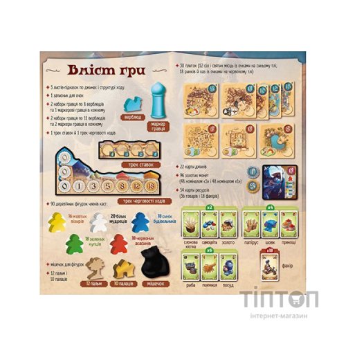 Настільна гра Lords of Boards П’ять каст (Five Tribes), українська (LOB2111UA)