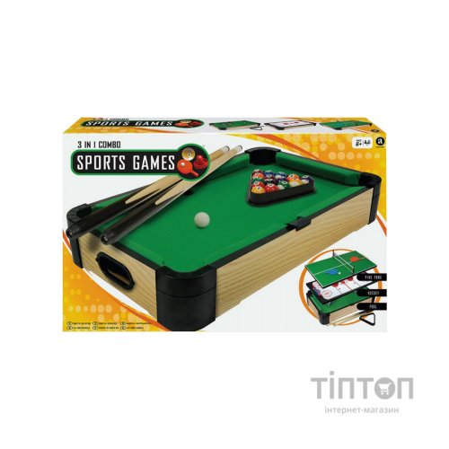 Настільна гра Merchant Ambassador 3 в 1(більярд/теніс/хокей) 50 см (6336635)
