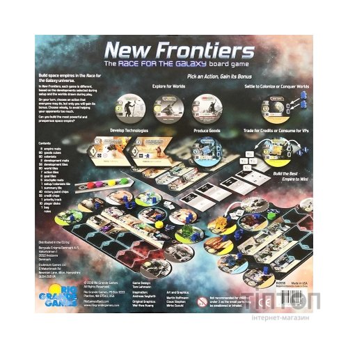 Настільна гра Rio Grande Games Race for the Galaxy: New Frontiers (Боротьба за галактику: Нові рубежі) (6501158)