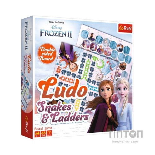 Настільна гра Trefl Лудо 2 в 1. Холодне серце 2 (Ludo 2 in 1: Frozen 2) (02068)