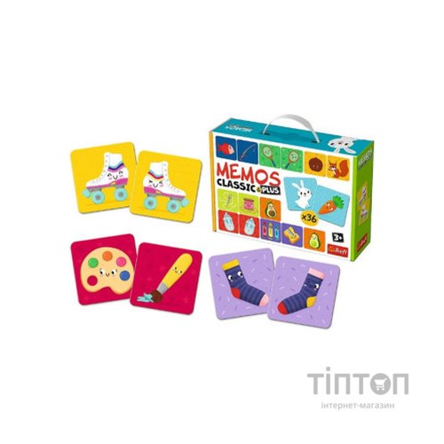 Настільна гра Trefl Мемо Класичні. Логіка (Memos Classic&plus Logika) (02272)