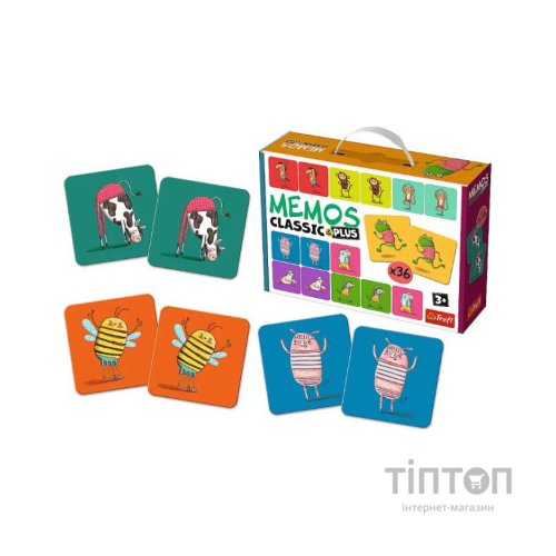Настільна гра Trefl Мемо Класичні. Рухайся та грай (Memos Classic&plus. Move and play) (02271)