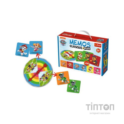 Настільна гра Trefl Мемо Класичні. Цуценячий патруль (Memos Classic&plus. Paw Patrol) (02269)