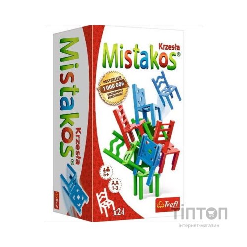Настільна гра Trefl Стільчики для 3-ох гравців (Міstakos) українська (02326)