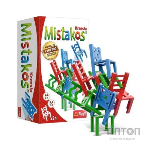 Настільна гра Trefl Стільчики для 3-ох гравців (Міstakos) українська (02326)