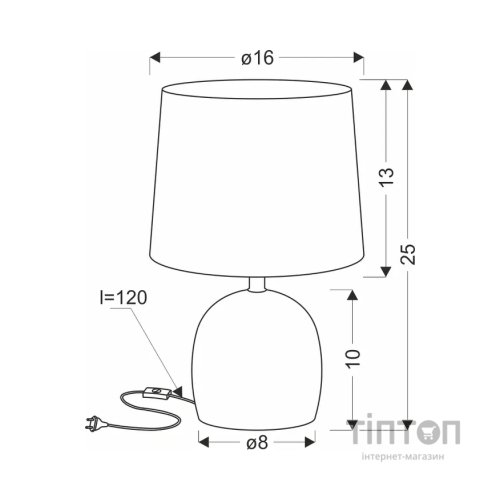 Настільна лампа Candellux 41-24374 ADELINA (41-24374)