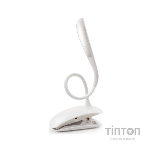 Настільна лампа ColorWay LED Flexible & Clip with built-in accumulator 500mAh (CW-DL04FCB-W)