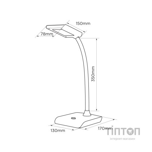 Настільна лампа ELM Unix- 7W 4000K (27-0002)