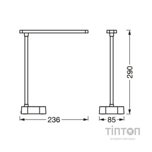 Настільна лампа LEDVANCE LED PANAN FOLD 5W 4000K (4058075747869)