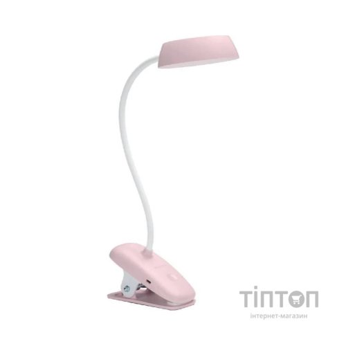 Настільна лампа Philips Donutclip 3Вт 4000K 1200мАг USB-A рожевий (929003179607)