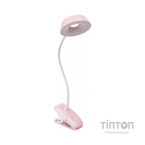 Настільна лампа Philips Donutclip 3Вт 4000K 1200мАг USB-A рожевий (929003179607)
