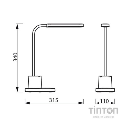 Настільна лампа Philips LED Reading Desk lamp Bucket біла (929003241107)