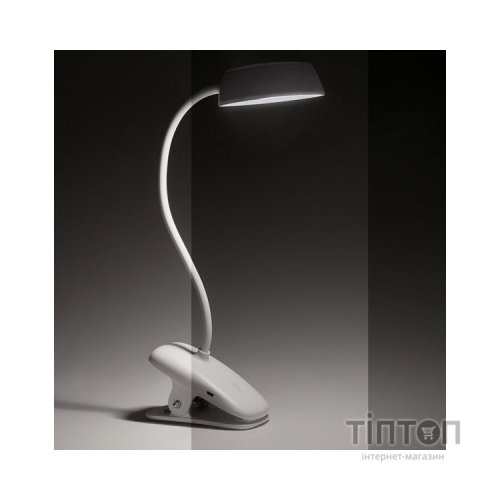 Настільна лампа Philips LED Reading Desk lamp Donutclip 3W, 4000K, 1200mAh (Lithium battery), білий (929003179727)